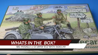What's In the box?  IBG 1/35 BMW R12 With Sidecar