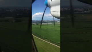 Pulkovo airport, Saint Petersburg, taking off on AN-24