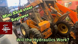 Mini Skid Steer Engine Swap/Re-power Part 4, Will it Move Under its Own Power?