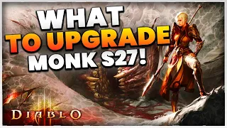 Diablo 3 What to Upgrade and Gamble for The Monk Season 27! (BEST START)