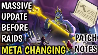 Big Changes Before Raids Drop Patch Notes Disney Sorcerer's Arena