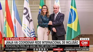 Janja vai coordenar rede internacional de inclusão | LIVE CNN