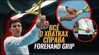 Хватка справа, Forehand #теннис #уроки