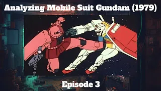 An absurdly in-depth analysis of episode 3 of "Mobile Suit Gundam" (1979)