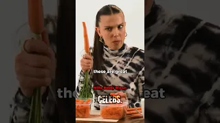 Why does Millie Bobby Brown eat DIRTY carrots?