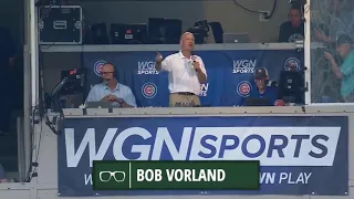 Harry Caray and WGN-TV News Crew sings the 7th Inning Stretch - September 2019