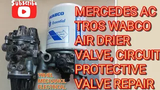 MERCEDES ACTROS WABCO Air Dryer Valve and Circuit Protective Valve Repair