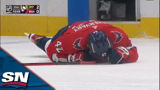 Washington Capitals Defenceman Martin Fehervary Leaves Game After Taking Shoulder To The Head