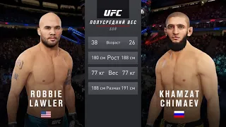 РОББИ ЛОУЛЕР VS ХАМЗАТ ЧИМАЕВ UFC 4 CPU VS CPU