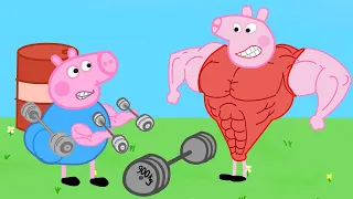 Peppa's Gym Class - Peppa and Roblox Piggy Funny Animation