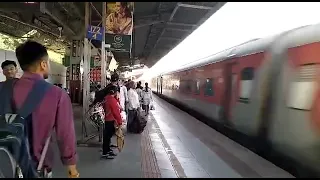 12263 Pune Hazrat Nizamuddin AC Duronto Express skips Vapi in an aggressive mode on 11th April, 2023