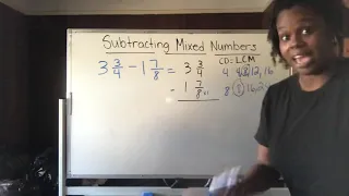 Subtracting Mixed Numbers Part 1