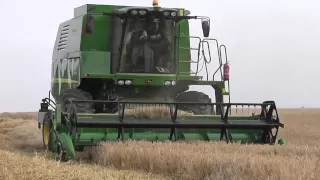 Jęczmień ozimy 2011 - John Deere 1470 Żniwa - Barley harvesting