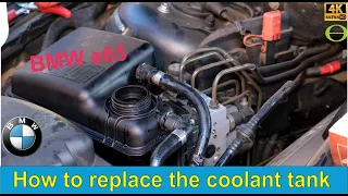 How to replace the coolant tank on an E65 BMW N62 engine- step by step