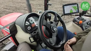 Massey Ferguson 6713 з автопілотом AutoProSteer RTK. Клієнт склав руки і їде. Харківщина