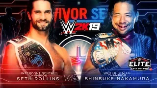 WWE 2K19 Simulation WWE Survivor Series 2018 Shinsuke Nakamura vs Seth Rollins