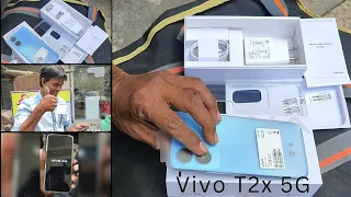 Vivo T2x 5G Unboxing Flipkart Delivery Boy ⚡Dimensity 6020 😍 #vivo #flipkart