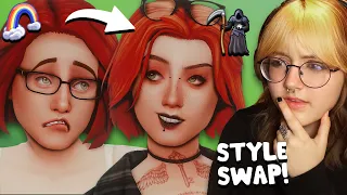 Styling Townies in RANDOM AESTHETICS! + CC List | Sims 4 Create a Sim Challenge