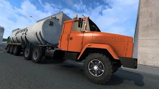 #катаем на КрАЗ-64431 v1.0 по   Суровая Россия r25 для Euro Truck Simulator 2 (v1.45) live streem