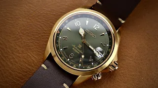 A Twist on a Classic! Seiko Gold Alpinist SPB210!