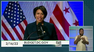 Mayor Bowser Hosts Fiscal Year 2023 Budget Engagement Forum, 2/16/22