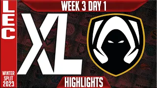 XL vs TH Highlights | LEC Winter 2023 W3D1 | Excel vs Team Heretics