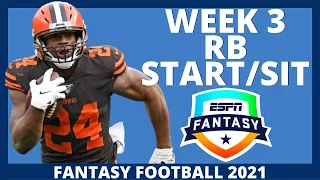 2021 Fantasy Football - MUST Start or Sit Week 3 Running Backs (Every Matchup)