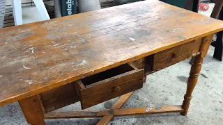 How to Restore an old table. Restoration.