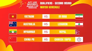 Qualifiers - Round 2: Match Schedule | AFC U-20 Women's Asian Cup 2024 qualifiers.