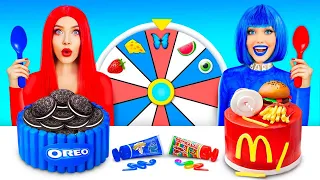 Red VS Blue Color Food Challenge | Having Only One Colored Sweets Mukbang by RATATA BOOM