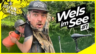 WELS am unbekannten SEE #1 | Suchen und Fangen | WALLERANGELN am Baggersee