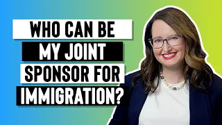 Who can be my joint sponsor for immigration?