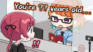 Kiara finds out Marine's real age in the airport[Animated Hololive/Eng sub]