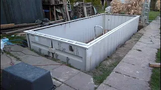 Part 2 of 3  DIY  build your own Shipping Container Pool lower 5000€