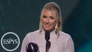 Mikaela Shiffrin wins Best Athlete, Women's Sports award | 2023 ESPYS (📍 @CapitalOne)