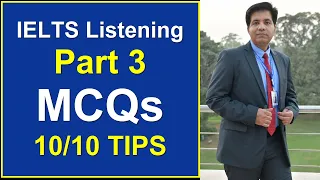 IELTS LISTENING PART 3 MCQs || 10 BY 10 TIPS BY ASAD YAQUB