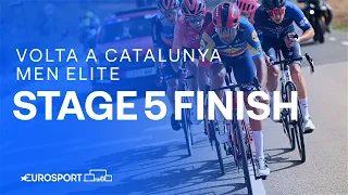 Uphill sprint in Viladecans 🚴‍♂️💨 | Stage 5 Finish Volta a Catalunya 2024 | Eurosport Cycling