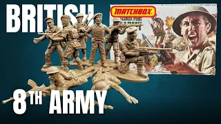 Matchbox Vintage Plastic Toy Soldiers 1/32 British 8th Army