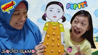 Bikin Pop It Karakter Squid Game - Yang Kalah Dapat Hukuman 😄 Aqilla's Diary