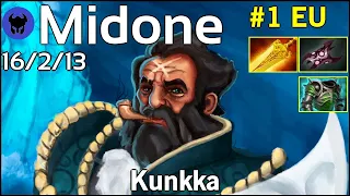 Midone [Secret] plays Kunkka!!! Dota 2 7.21