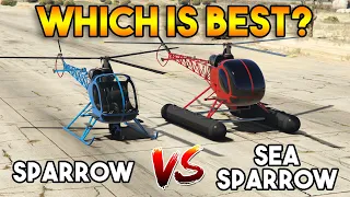 GTA 5 ONLINE : SPARROW VS SEA SPARROW (WHICH IS BEST?)
