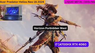 Horizon Forbidden West  ON ACER PREDATOR HELIOS NEO 16 2024  | i7 14700HX | RTX 4060 #acerpredator