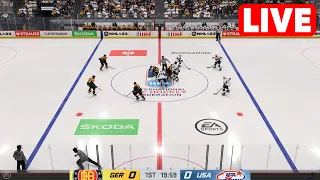 ICE HOCKEY LIVE🔴 USA vs Germany | 2023 IIHF World Championship - 27th May 2023 Full Match - NHL 23