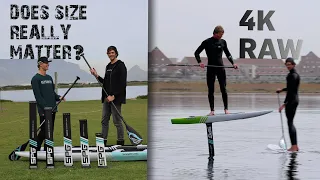 DOES SIZE MATTER? What's the best length for flatwater foiling.  Watch RAW clip in 4K