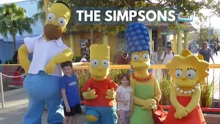 Meeting the Simpsons at Universal Studios Florida