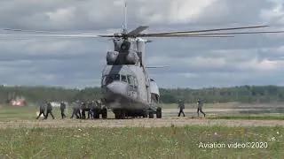 КАК АВТОБУС МИ-26. Высадил пассажиров и взлетел. Очень близко. Кубинка.