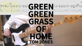 What was bass like in the 1960s? Tom Jones - Green Green Grass Of Home│BASS TAB