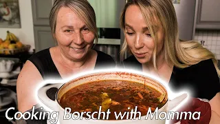 Momma cooks Borscht (Ukrainian Beet Soup)