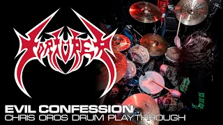 TORTURER - Evil Confession (Drum Playthrough by Chris Oros)