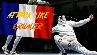 Grumier (FRA) shows us how to instantly improve our attack against Jorgensen(DEN)!- Epee Bout Review